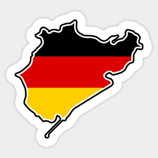 Nürburgring - Nordschleife [flag] Sticker